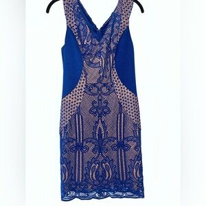 Blue Lace Dress Size M